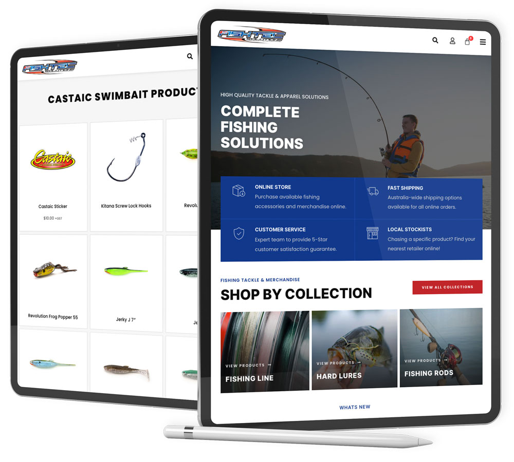 Fish-Tec Solutions - Fishing Tackle Website Design Robert Mullineux