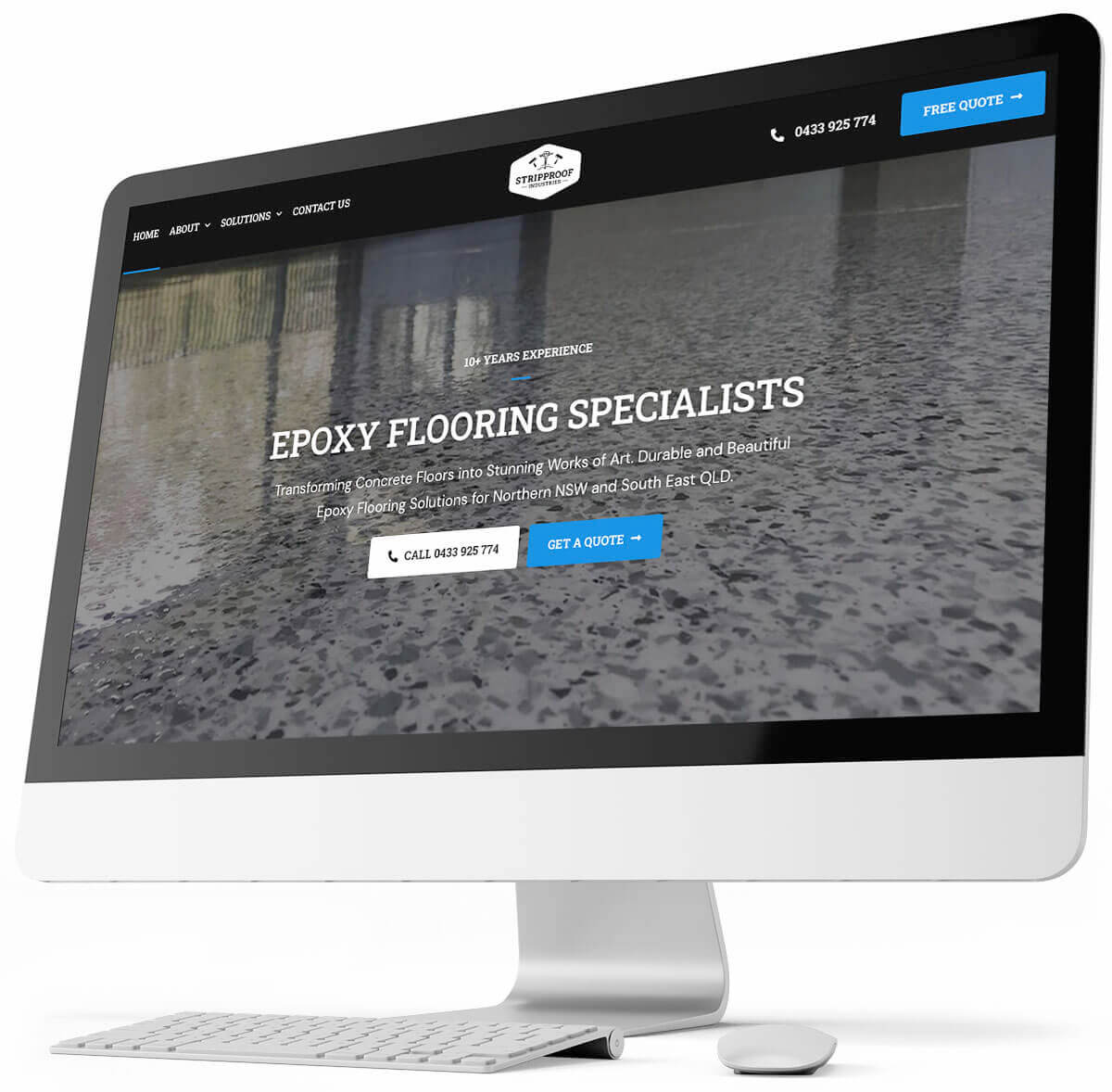 Stripproof Industries Website Design - Robert Mullineux Freelance Web Developer Australia 2023
