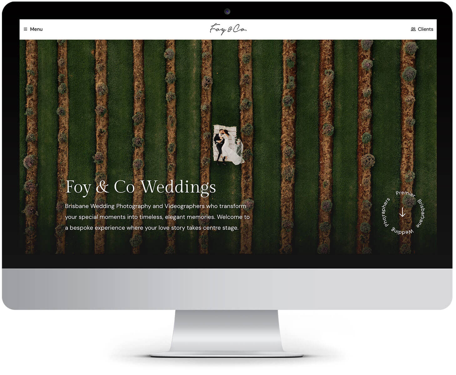 Foy & Co Weddings Website Design by Robert Mulineux