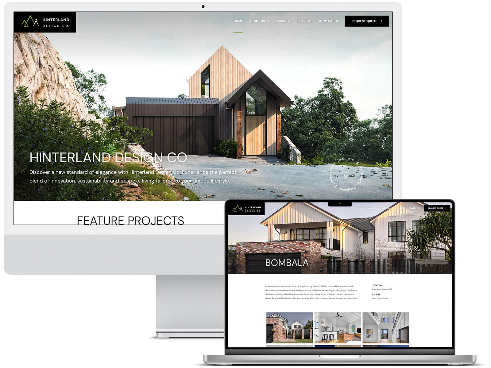 Hinterland Design Co Website Design by Robert Mullineux 01